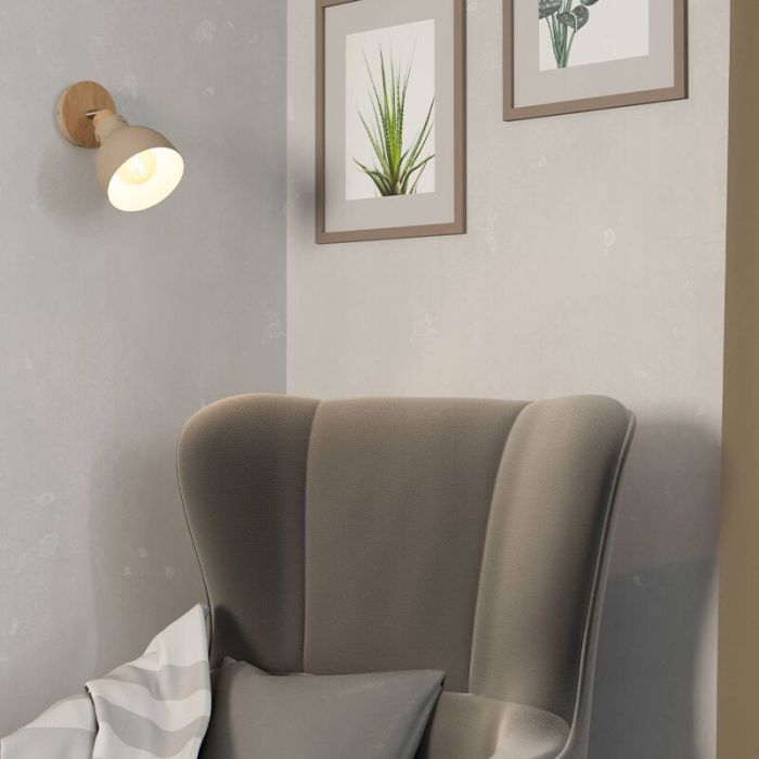 Beige moderne Wandstrahler Aluminium, Andy