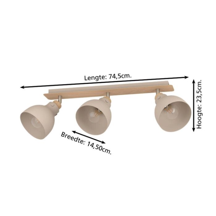 Beige moderne Deckenstrahler Aluminium, Andy