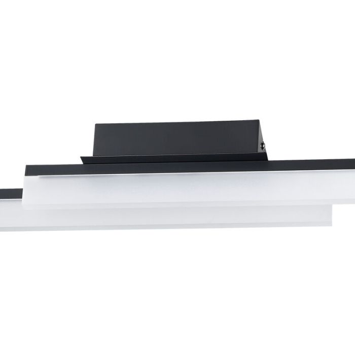 Schwarze moderne Badezimmer Deckenleuchte Aluminium, Michelle, 11W, 3000K LED, IP44