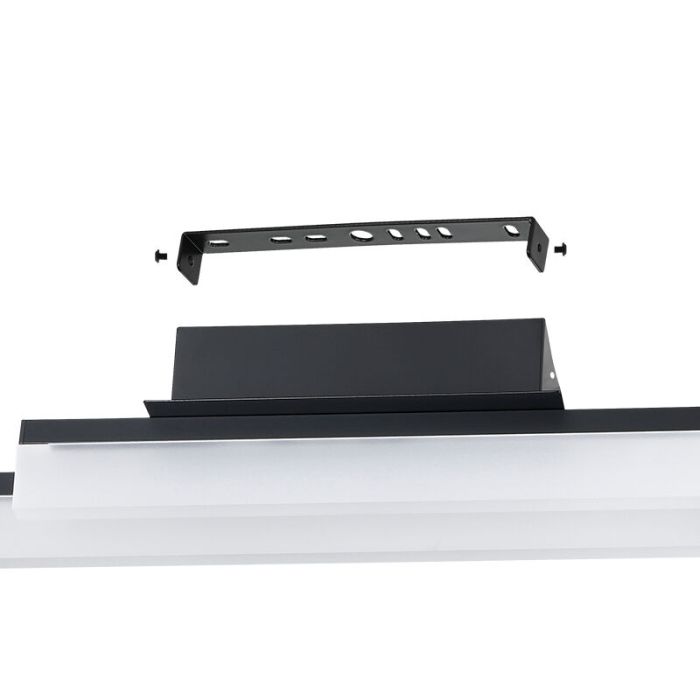 Schwarze moderne Badezimmer Deckenleuchte Aluminium, Michelle, 11W, 3000K LED, IP44