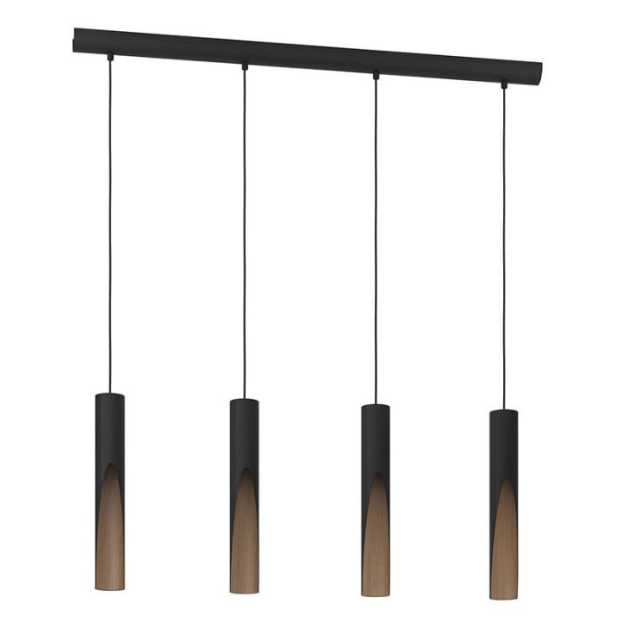 Braune moderne Pendelleuchte Aluminium, Aloysius