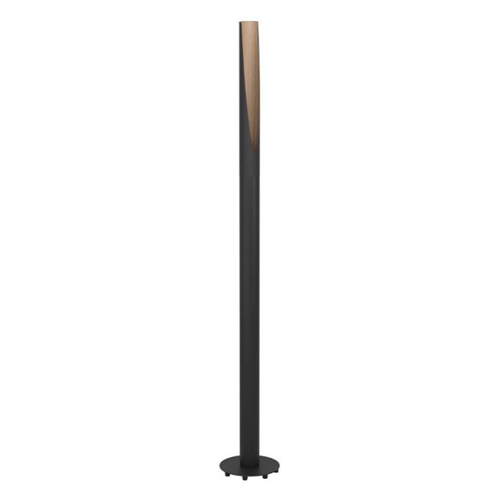 Braune moderne Stehlampe Aluminium, Aloysius, mit Schalter