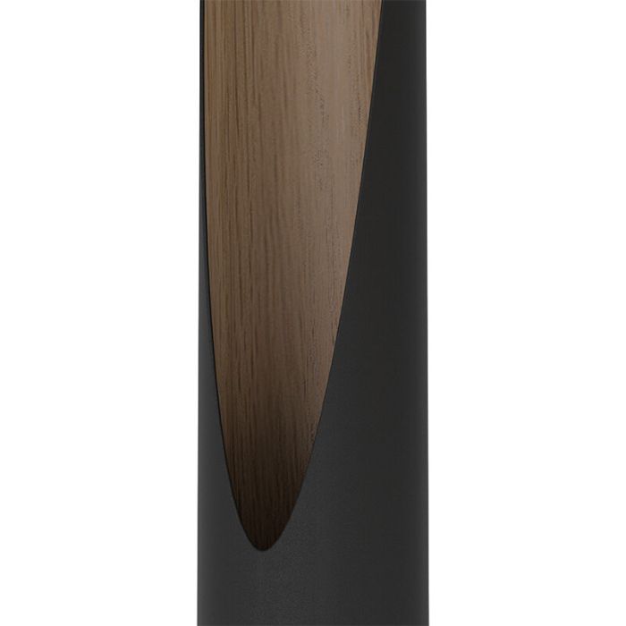 Braune moderne Stehlampe Aluminium, Aloysius, mit Schalter