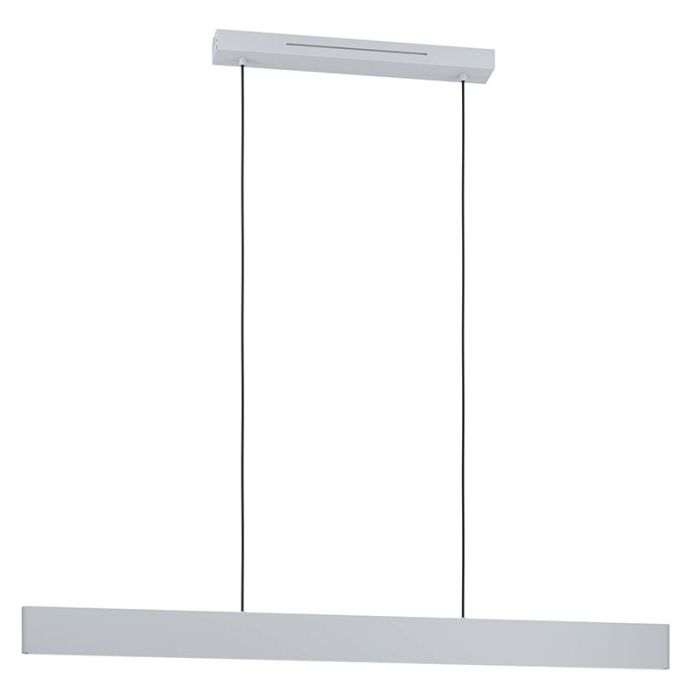 Graue moderne Smart Pendelleuchte Aluminium, Andrew, 19W, warm- bis kaltweiß einstellbare LED