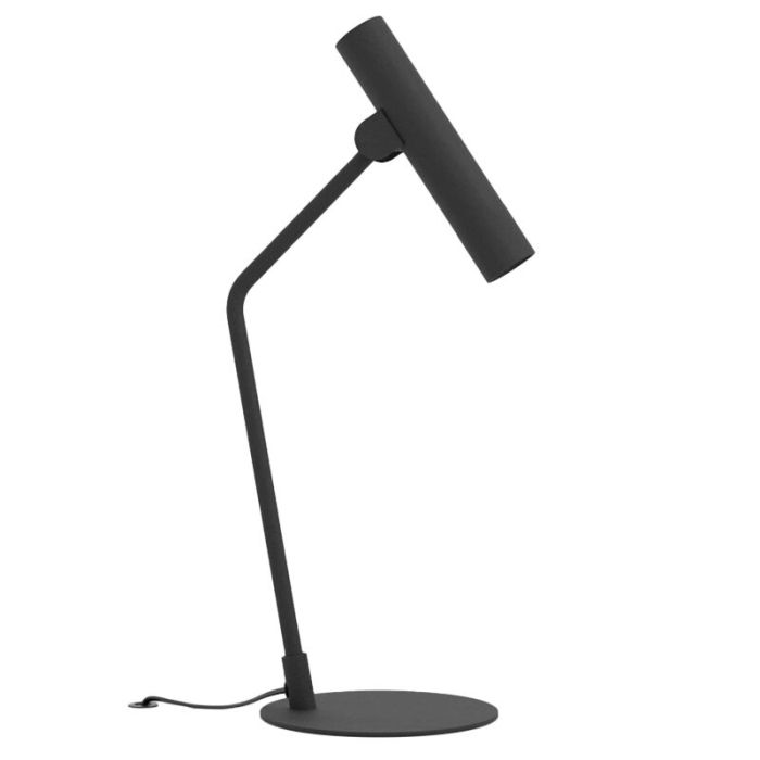Schwarze moderne Tischleuchte Aluminium, Aleyna, 5W, 3000K LED, mit Schalter