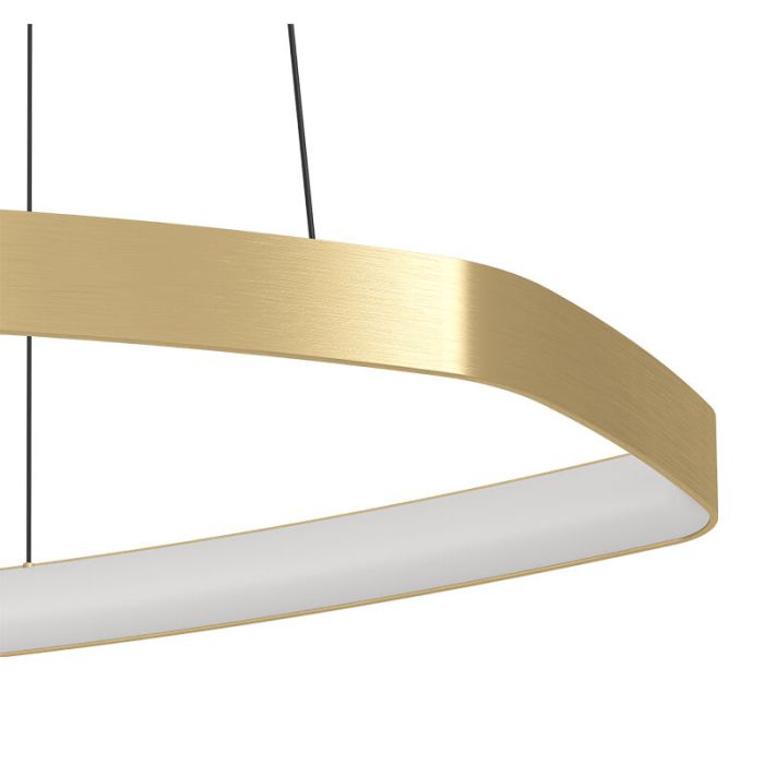 Goldene design Pendelleuchte Aluminium, Samson, 25,2W, 3000K LED