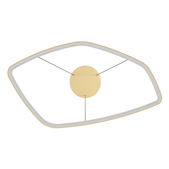 Goldene design Pendelleuchte Aluminium, Samson, 25,2W, 3000K LED