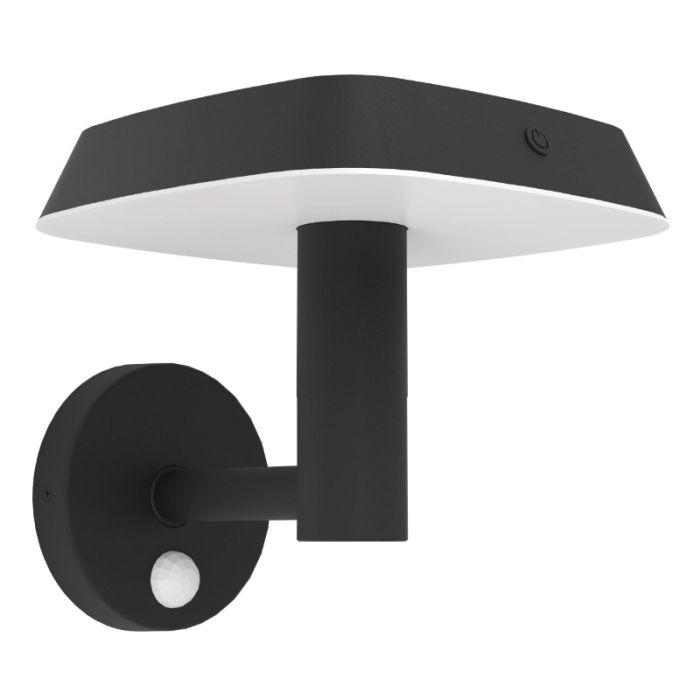 Schwarze Solar Außen Wandleuchte Kunststoff, Ingemar, 8,5W, 3000K LED, IP65