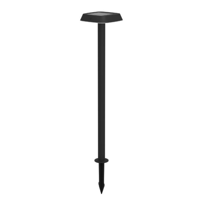 Schwarze Solar Außenstrahler Kunststoff, Ingemar, 8,5W, 3000K LED, IP65