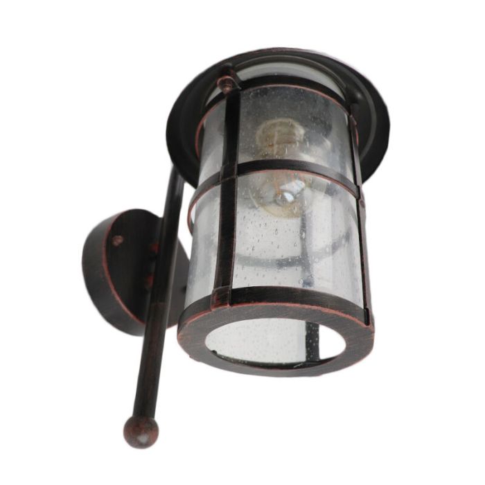 Braune antik Außenleuchte Glas, Gisele, IP23