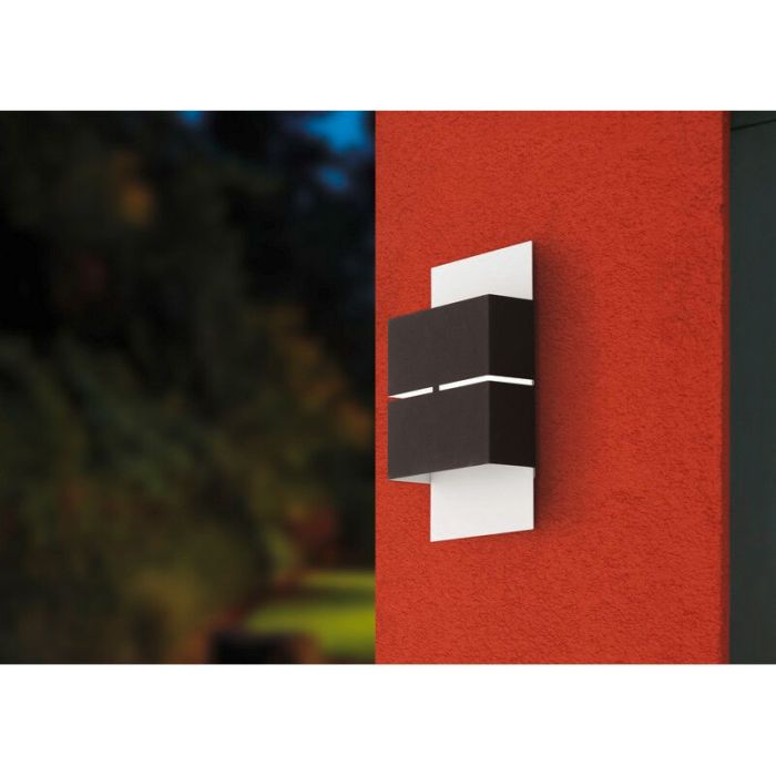 Schwarze moderne Außenleuchte Metall, Ishaya, 3W, 3000K LED, IP44