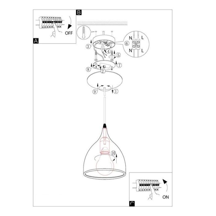 Kupfer design Pendelleuchte Metall, Piglio