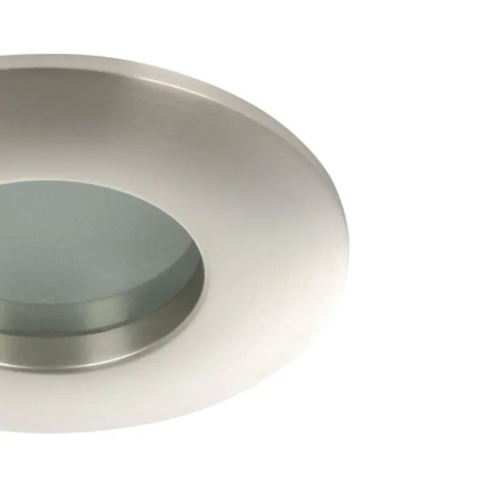 Silberne Einbaustrahler Glas, Margarita, IP65