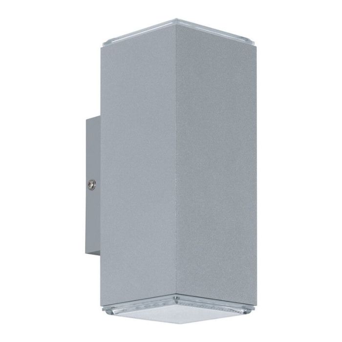 Silberne moderne Außenleuchte Aluminium, Nadira, 4W, 3000K LED, IP44