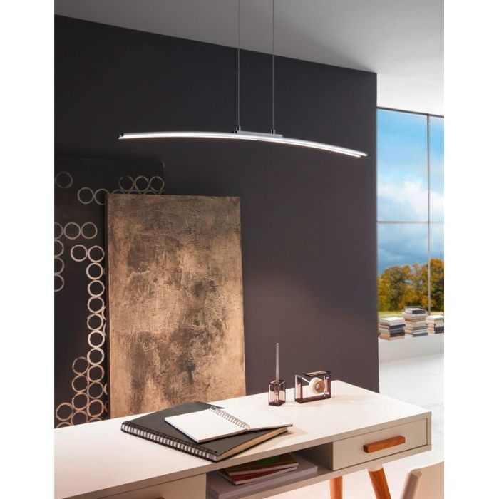 Chrom moderne Pendelleuchte Aluminium, Arantxa, 30W, 3000K LED