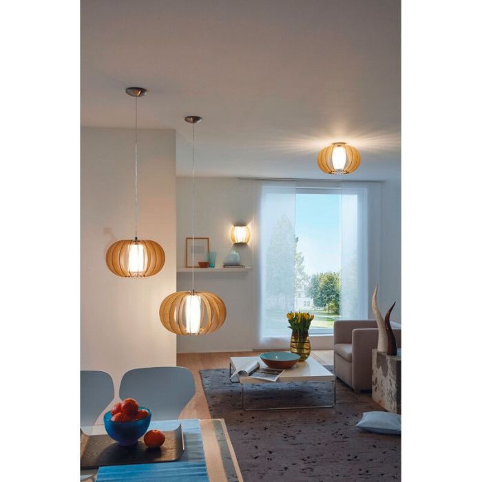Creme landhaus Wandleuchte Holz, Kiran