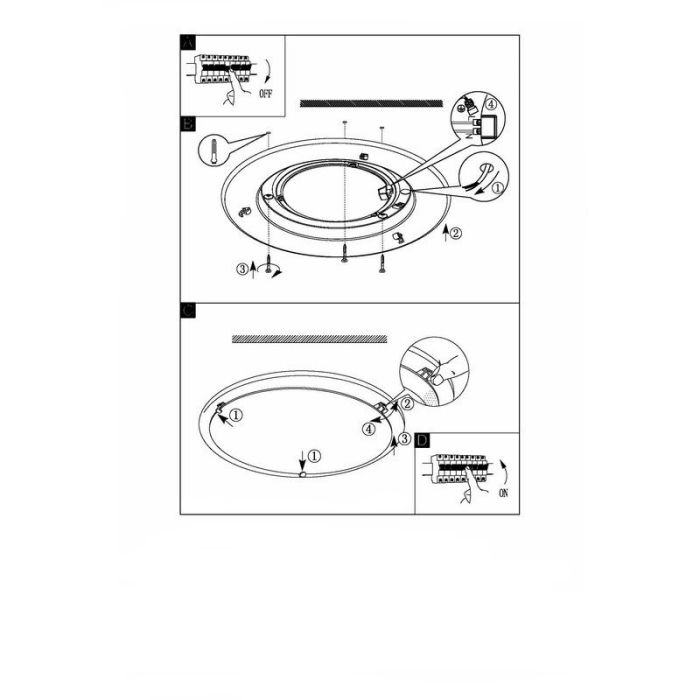 Chrom moderne Deckenleuchte Glas, Geeske, 11W, 3000K LED