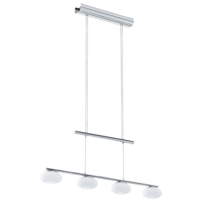 Chrom moderne Pendelleuchte Stahl, Frederico, 4W, 3000K LED