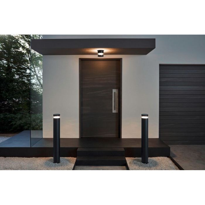 Schwarze Außenleuchte Aluminium, Ian, IP44