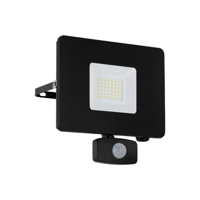 Schwarze Außen Wandleuchte mit Bewegungsmelder Aluminium, Joey, IP44