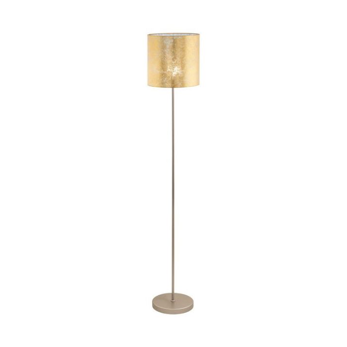 Beige moderne Stehlampe Metall, Megan, mit Schalter