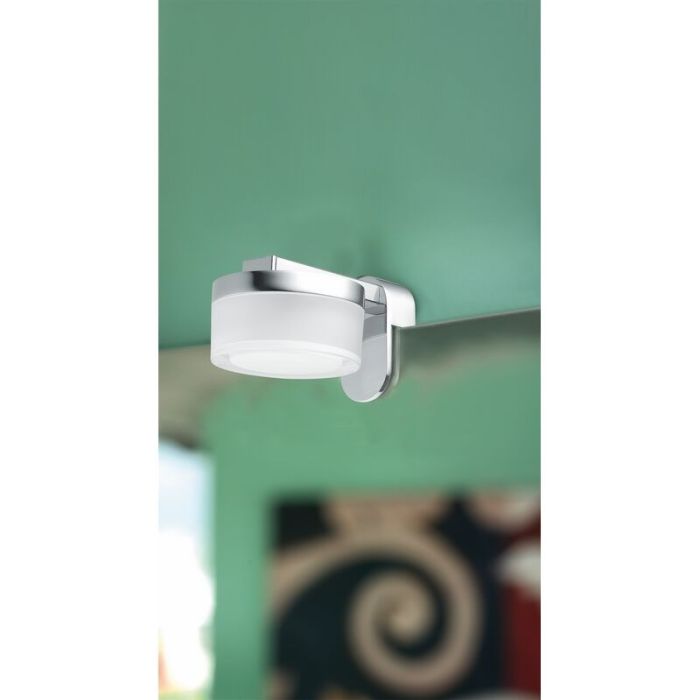 Chrom moderne Spiegelbeleuchtung Stahl, Busra, 4W, 3000K LED, IP44