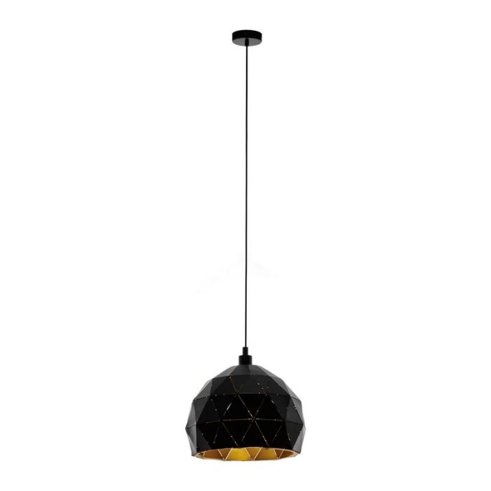 Schwarze moderne Pendelleuchte Stahl, Silva
