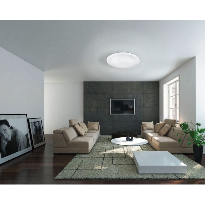 Weiße Deckenlampe Stahl, Eloise, 17W, 3000K LED