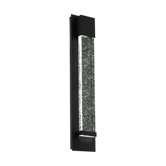 Schwarze moderne Außenleuchte Aluminium, Yvanca, 3W, 3000K LED, IP44