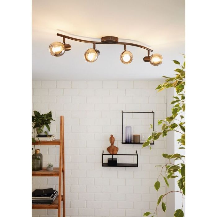 Schwarze design Deckenstrahler Stahl, Ritchy
