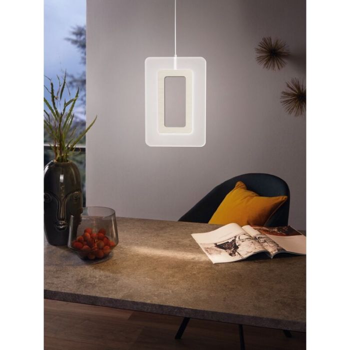 Nickel Pendelleuchte Kunststoff, Niels, 5W, 3000K LED