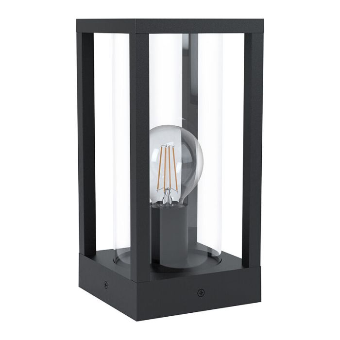 Schwarze moderne Außenleuchte Aluminium, Laszlo, IP54
