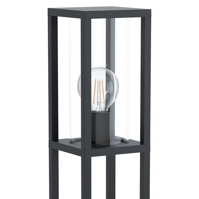 Schwarze moderne Außenleuchte Aluminium, Laszlo, IP54