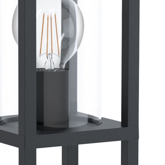 Schwarze moderne Außenleuchte Aluminium, Laszlo, IP54