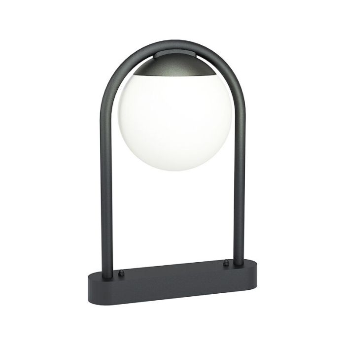 Schwarze moderne Außenleuchte Stahl, Lynne, IP44