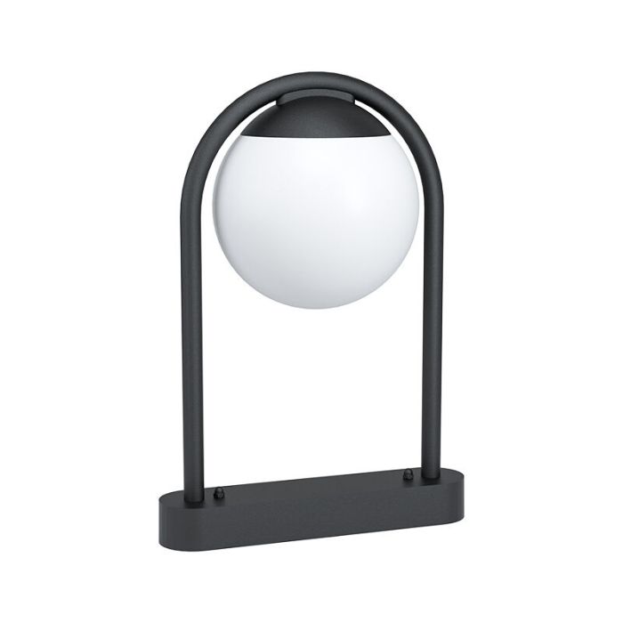 Schwarze moderne Außenleuchte Stahl, Lynne, IP44