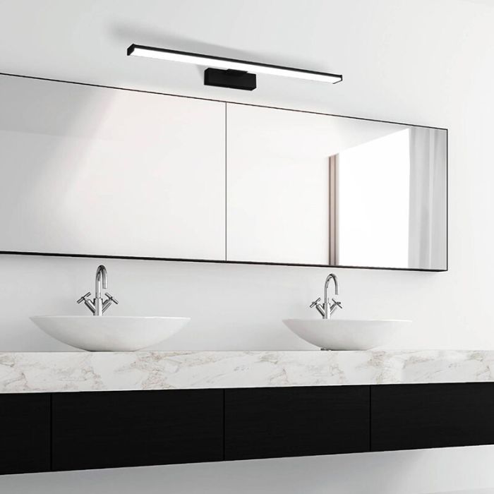 Schwarze Spiegelbeleuchtung Kunststoff, Nancy, 11W, 4000K LED, IP44