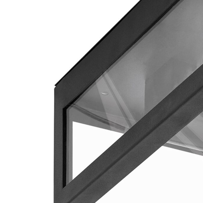 Schwarze moderne Badezimmer Deckenleuchte Glas, Amadou, IP44