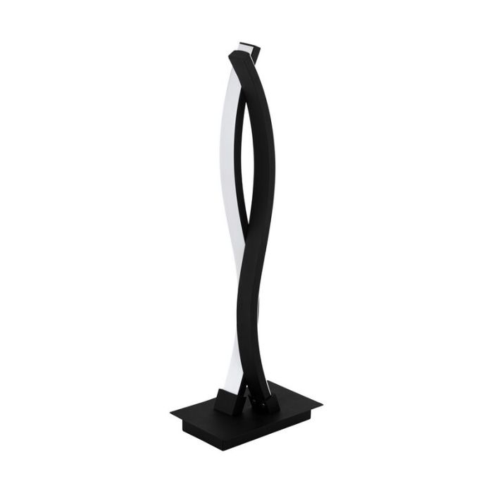 Schwarze moderne Tischleuchte Aluminium, Arantxa, 10W, 3000K LED, mit Schalter