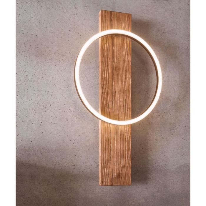 Holz Wandleuchte Braun, Annebel, 12W, 3000K LED