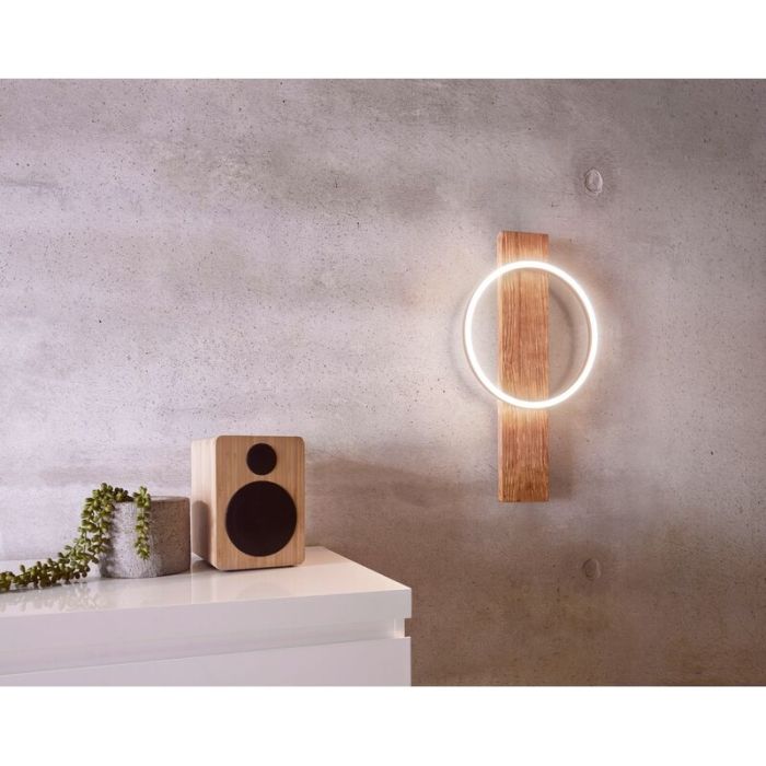 Holz Wandleuchte Braun, Annebel, 12W, 3000K LED