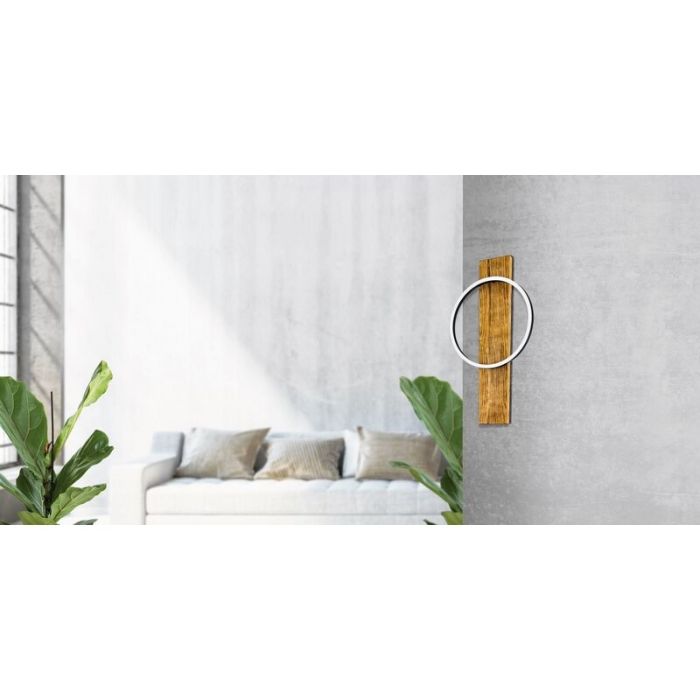 Holz Wandleuchte Braun, Annebel, 12W, 3000K LED