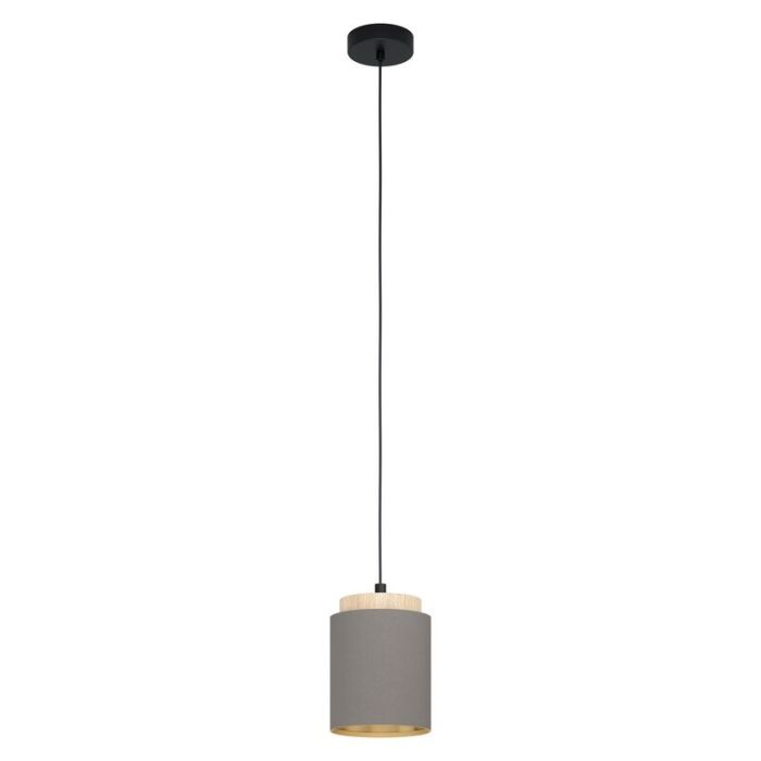 Braune moderne Pendelleuchte Stoff, Gabi