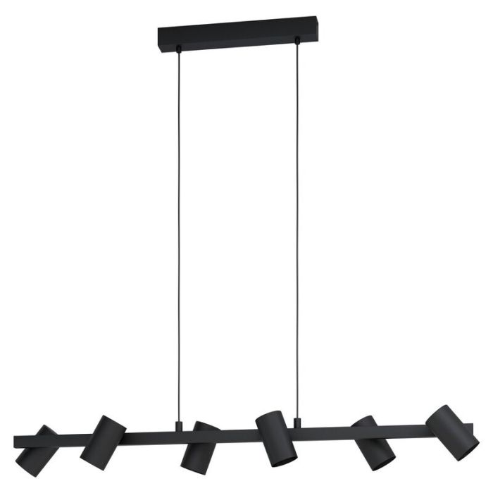 Schwarze moderne Pendelleuchte Stahl, Patrice
