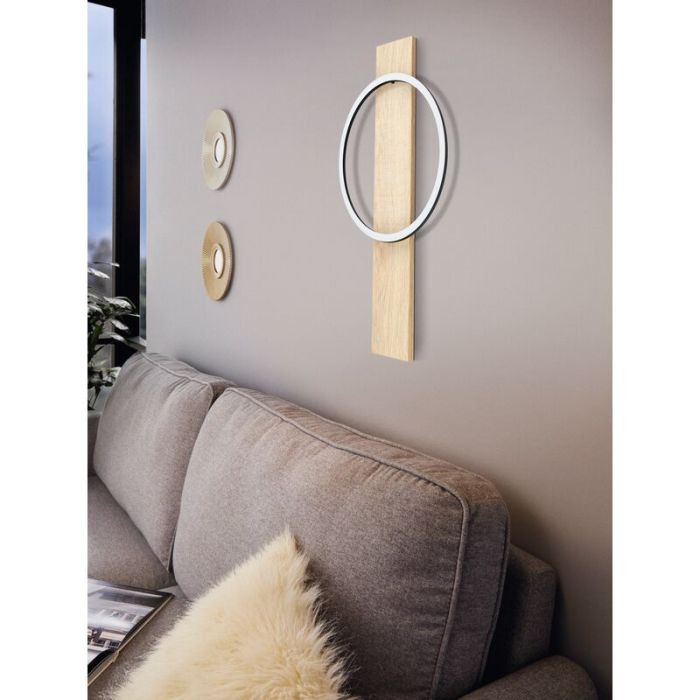 Holz Wandleuchte Braun, Annebel, 12W, 3000K LED