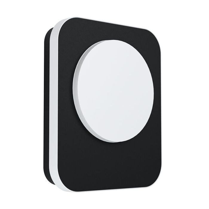 Schwarze moderne Außenleuchte Aluminium, Luut, 9W, 3000K LED, IP44