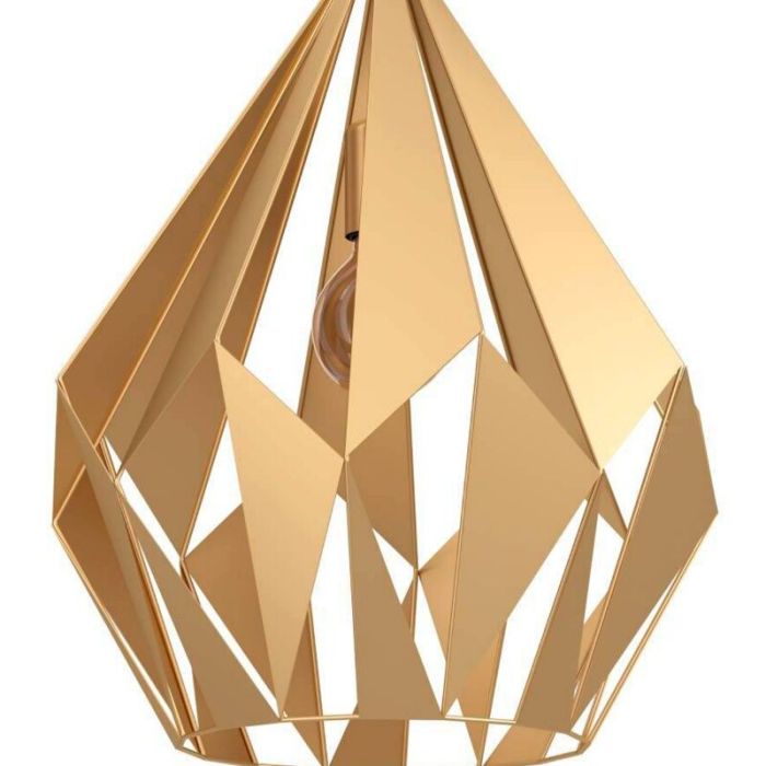 Goldene industrielle Pendelleuchte Aluminium, Acri