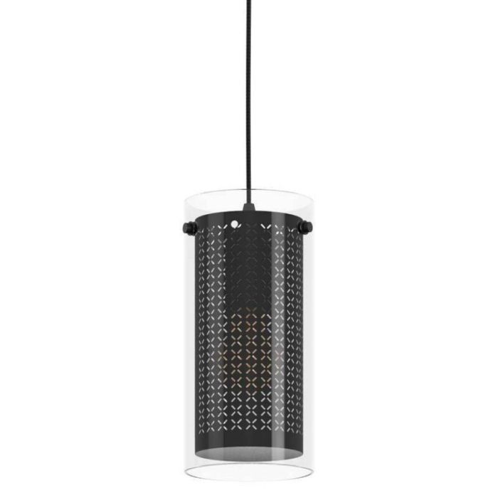 Schwarze design Pendelleuchte Stoff, Barceno