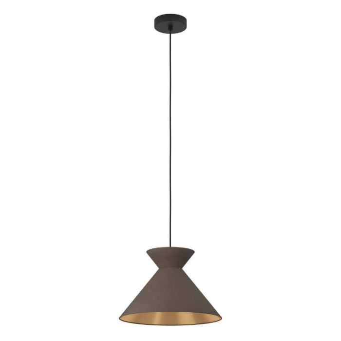 Schwarze industrielle Pendelleuchte Stoff, Jasmine