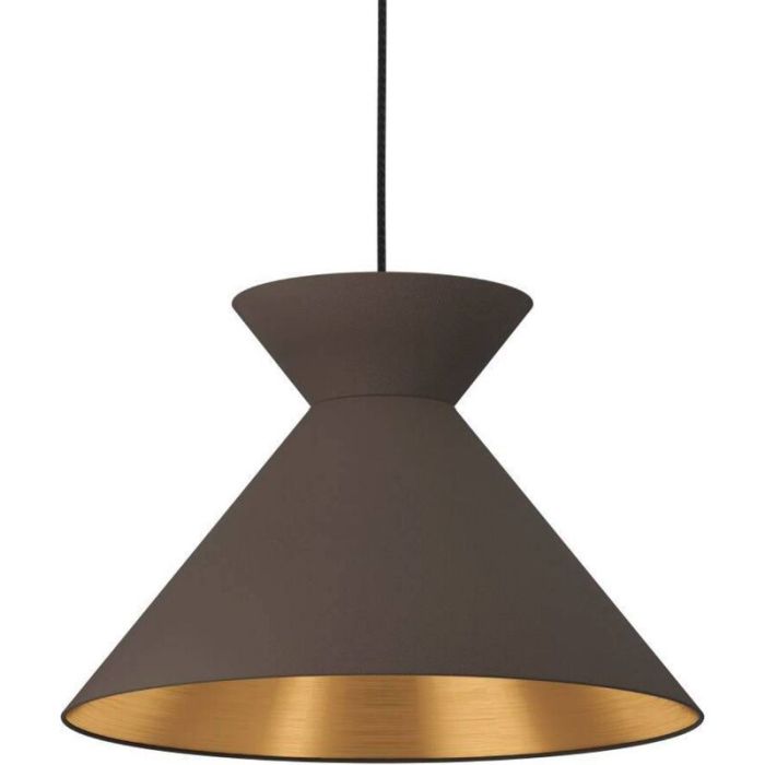 Schwarze industrielle Pendelleuchte Stoff, Jasmine